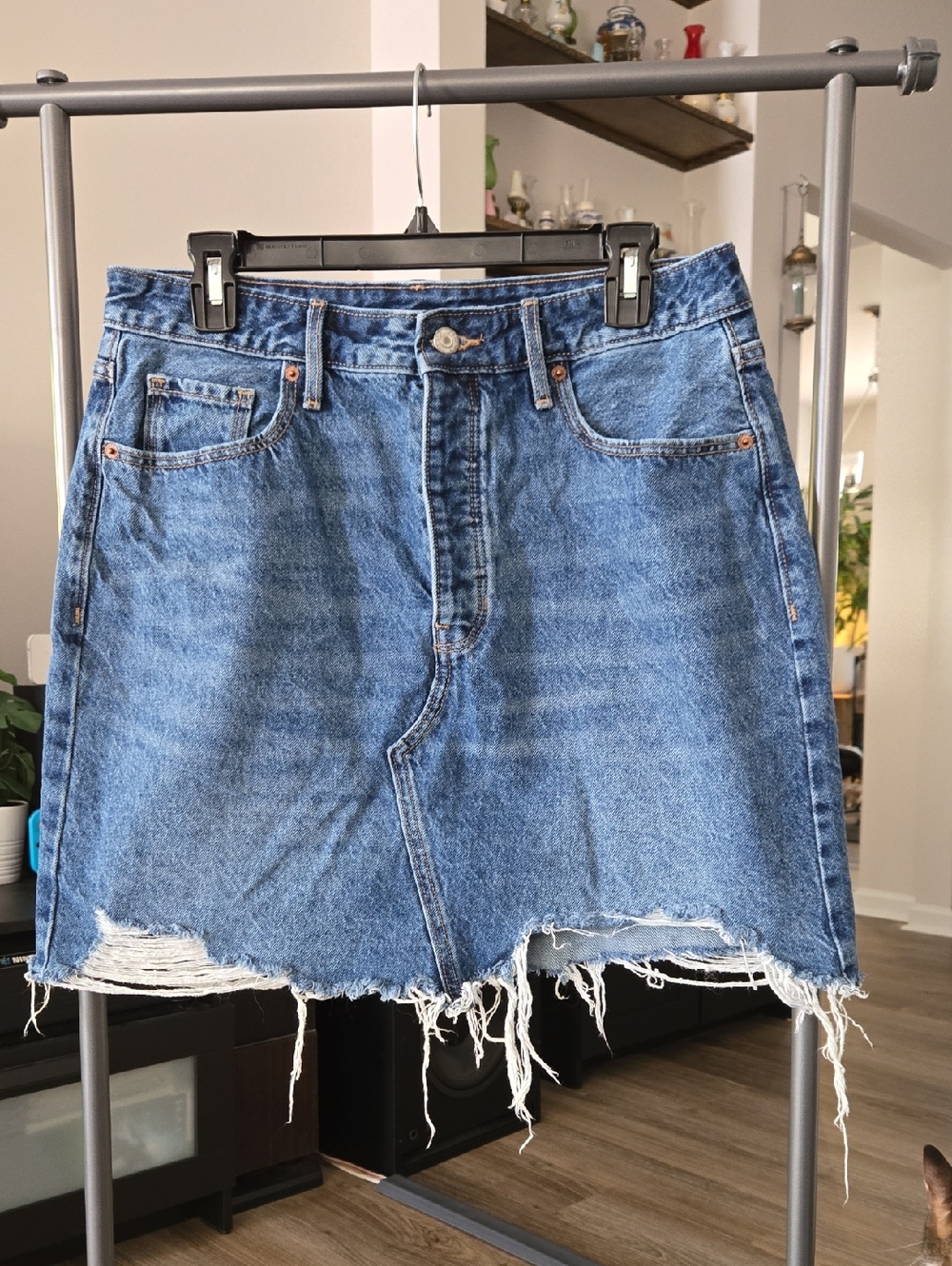 Old Navy High-Rise Denim Skirt